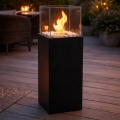 BIO kamin ALICANTE 26,5x80,5 cm 2kW crni