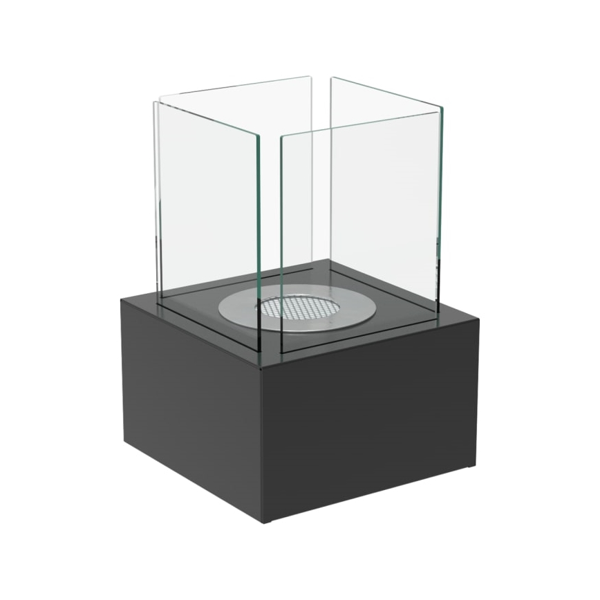 Kratki - BIO kamin 35,3x25 cm 1kW crni