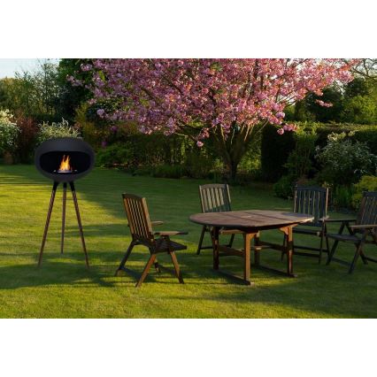 Bio kamin TOKIO 45 x 100 cm, 2 kW, crne boje