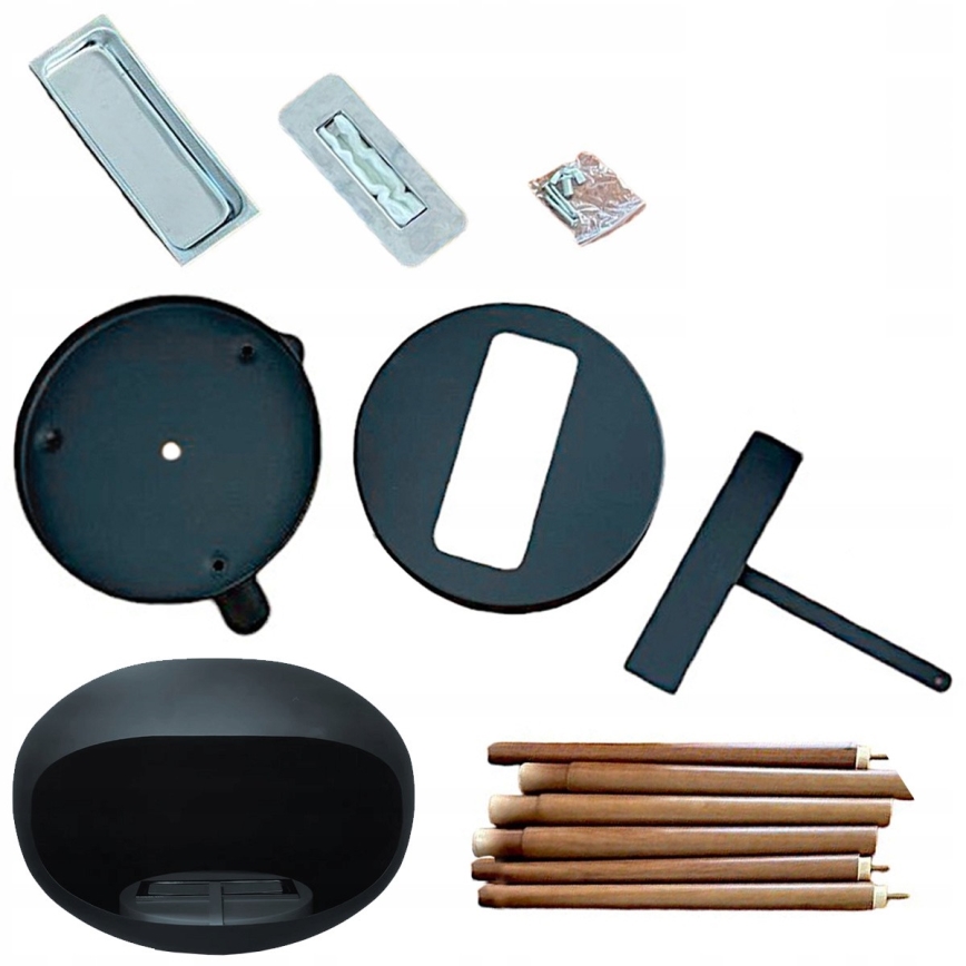 Bio kamin TOKIO 45 x 100 cm, 2 kW, crne boje