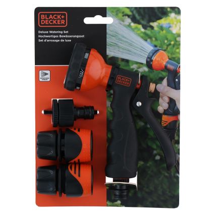 BLACK+DECKER - Pištolj za zalijevanje s 3 spojnice