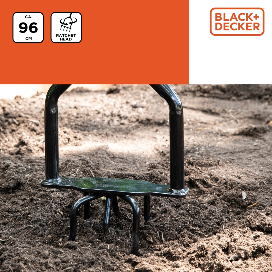 BLACK+DECKER - Vrtni kultivator 96 cm