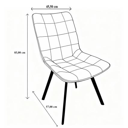 Blagovaonska stolica ADINA zelena