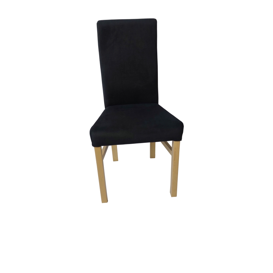 Blagovaonska stolica ALISON crna/bukva