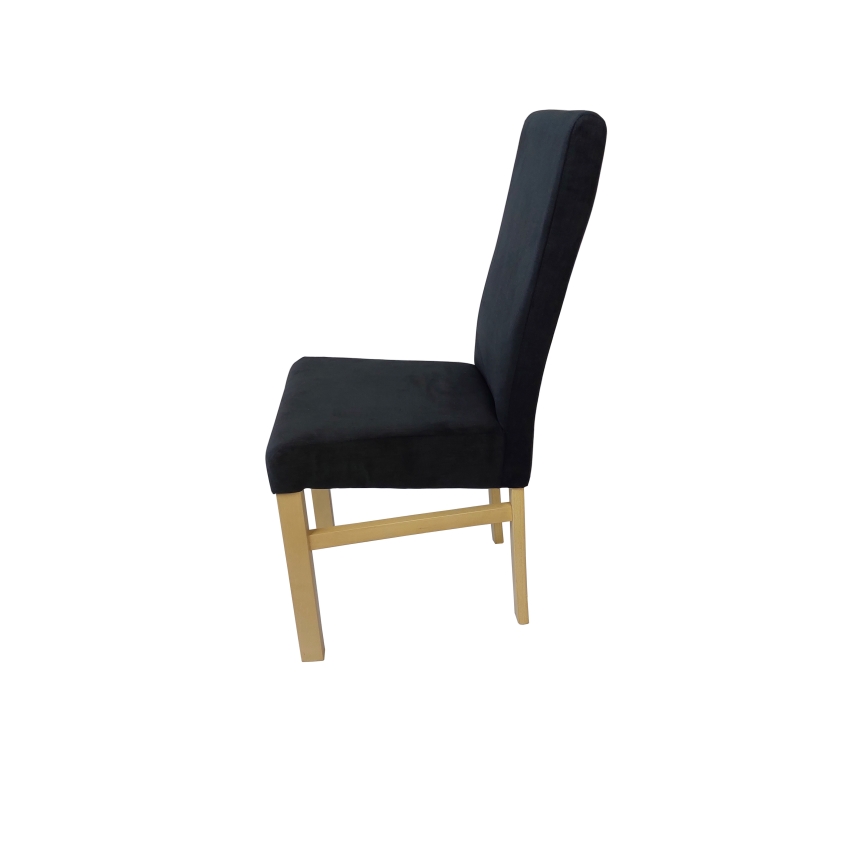 Blagovaonska stolica ALISON crna/bukva