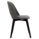 Blagovaonska stolica BOVIO 86x48 cm siva/bukva