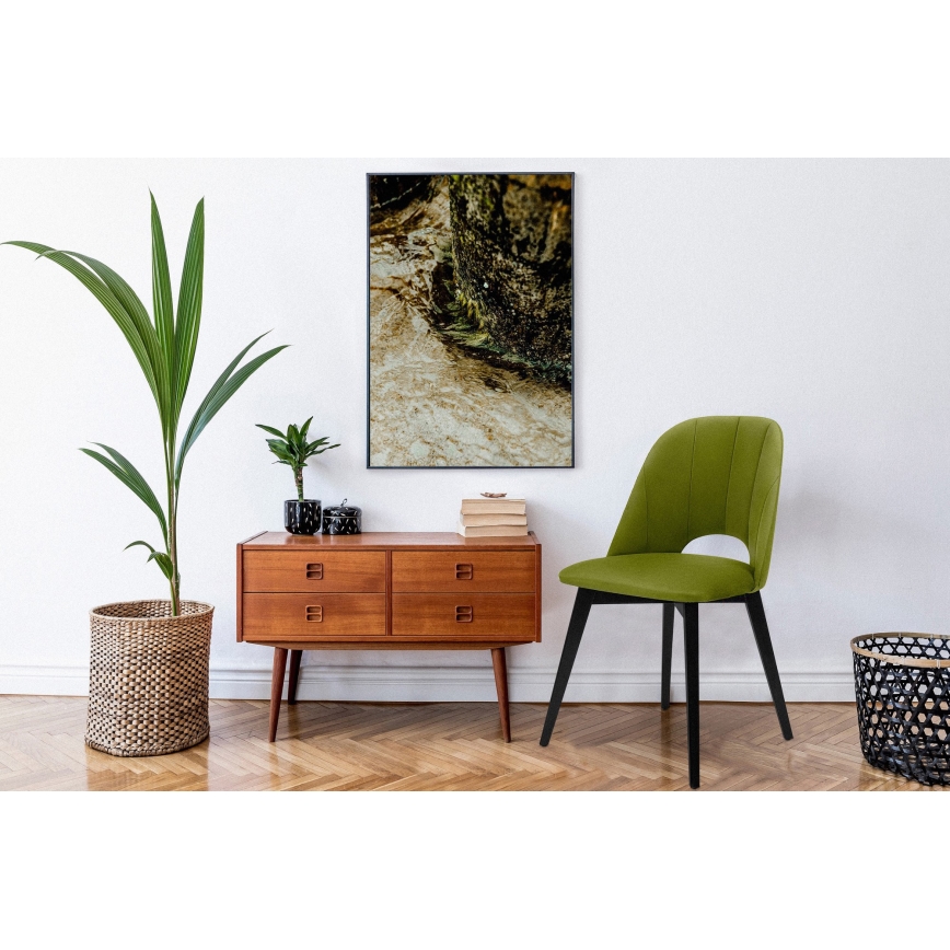 Blagovaonska stolica BOVIO 86x48 cm svjetlozelena/bukva