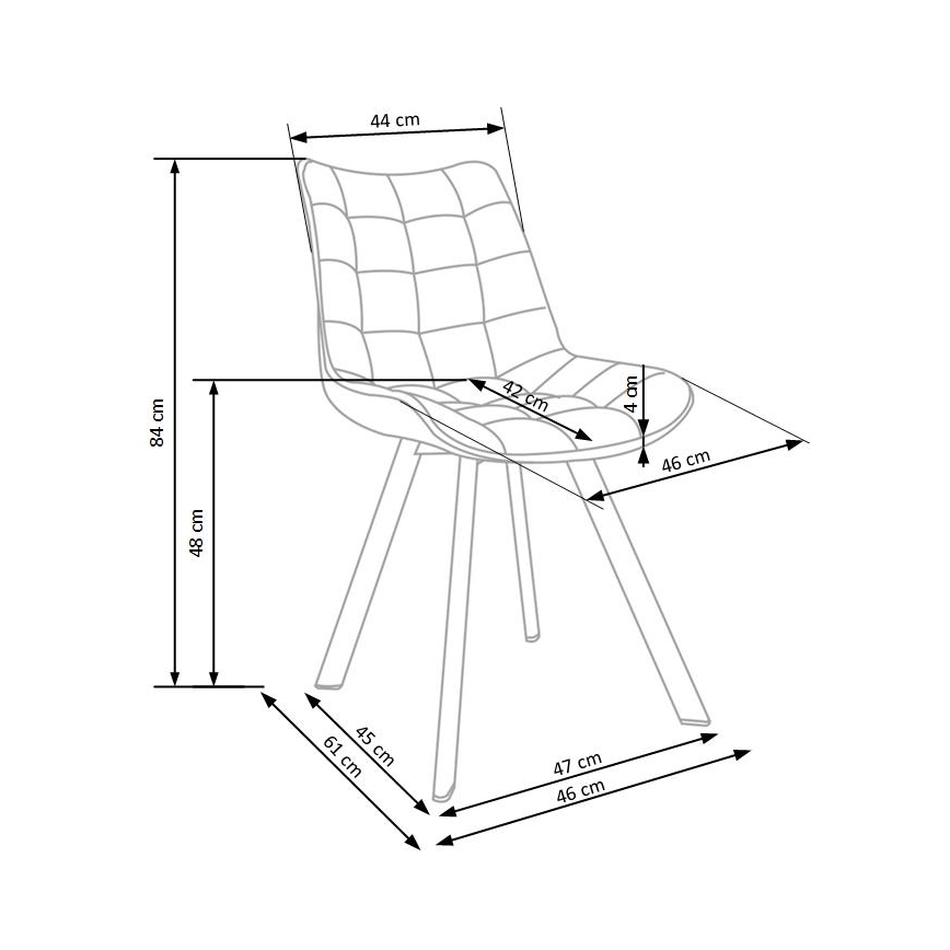 Blagovaonska stolica COMORO 1 kom žuta