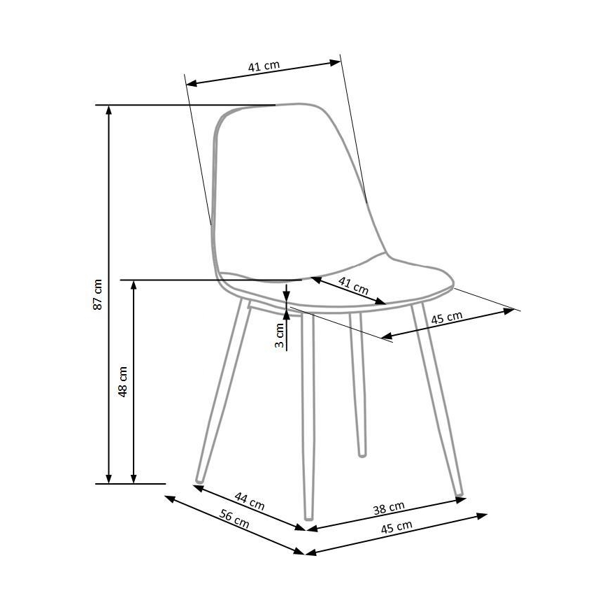Blagovaonska stolica KINDREL 1 kom. bež