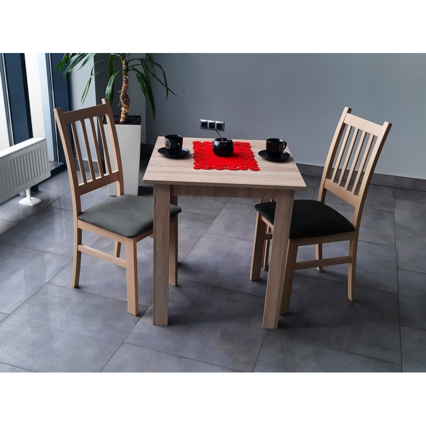 Blagovaonska stolica SIMON buk/tamno siva