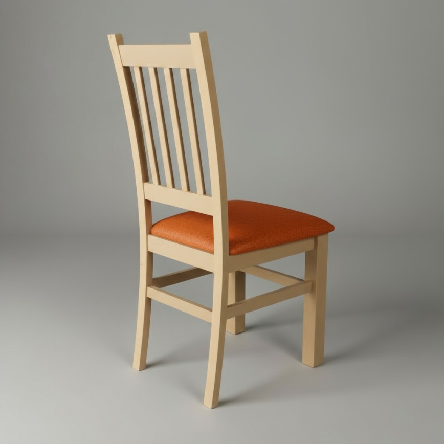 Blagovaonska stolica SIMON hrast/narančasta