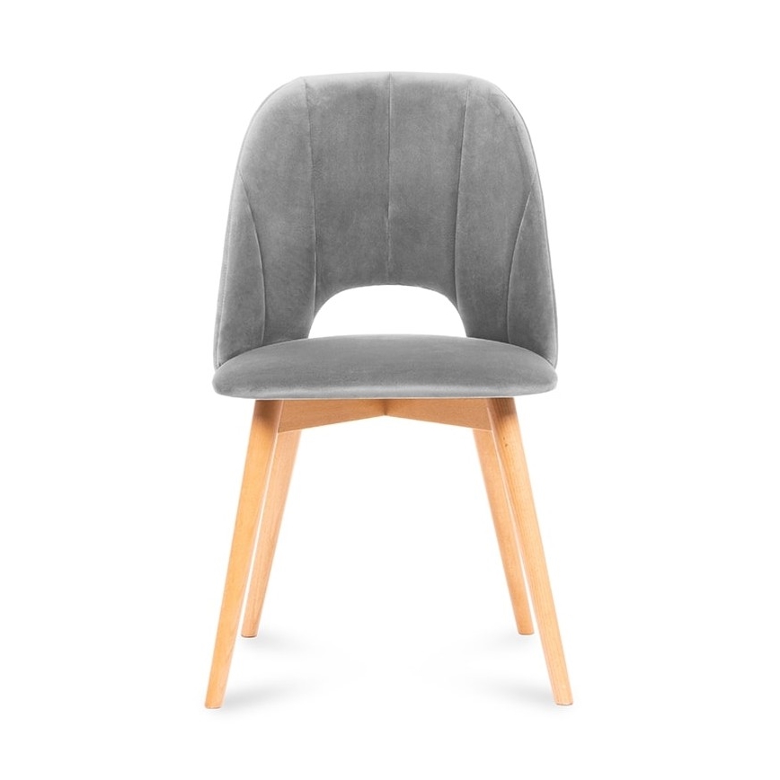 Blagovaonska stolica TINO 86x48 cm siva/bukva