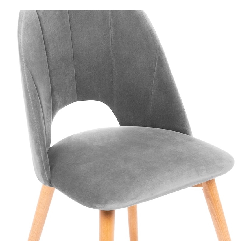 Blagovaonska stolica TINO 86x48 cm siva/bukva