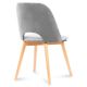 Blagovaonska stolica TINO 86x48 cm siva/bukva