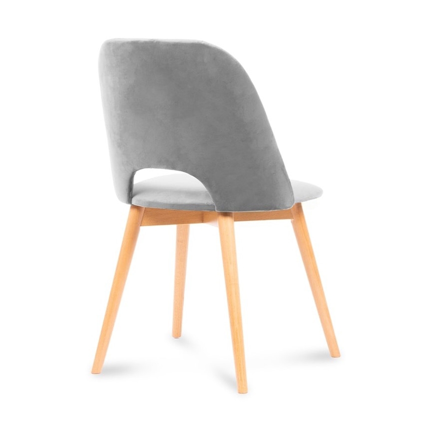 Blagovaonska stolica TINO 86x48 cm siva/bukva