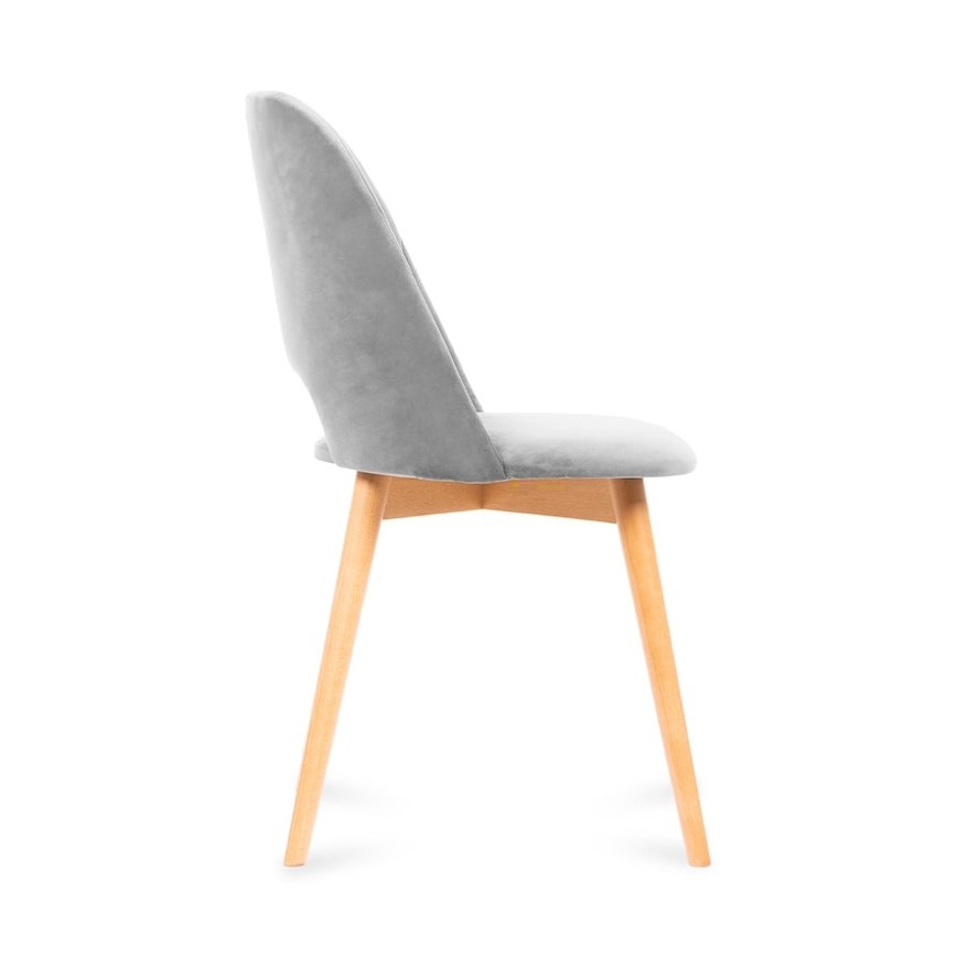 Blagovaonska stolica TINO 86x48 cm siva/bukva