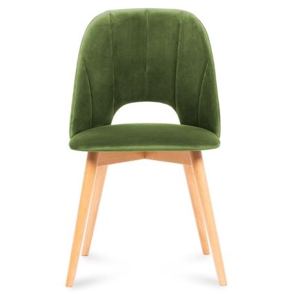 Blagovaonska stolica TINO 86x48 cm svijetlo zelena/svijetli hrast