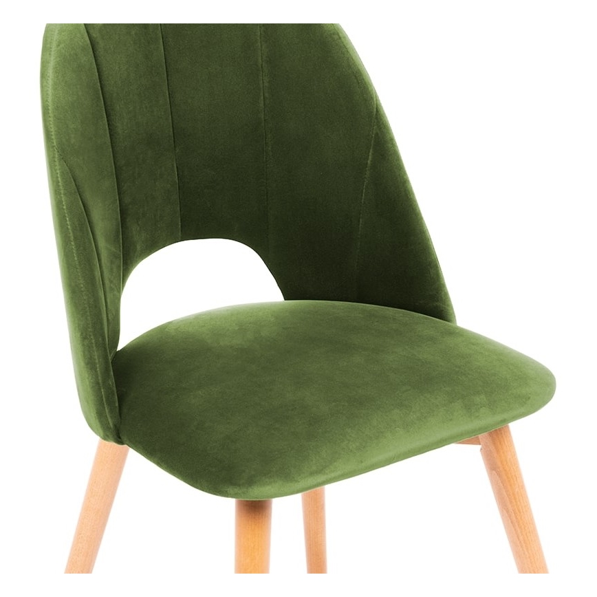 Blagovaonska stolica TINO 86x48 cm svijetlo zelena/svijetli hrast