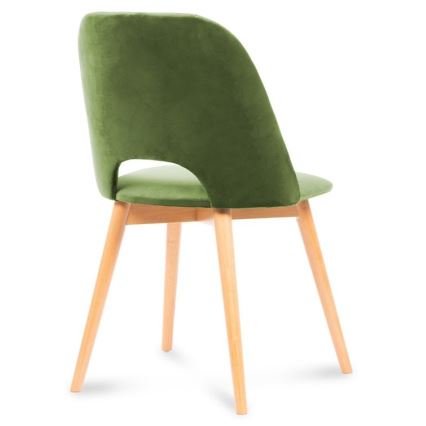 Blagovaonska stolica TINO 86x48 cm svijetlo zelena/svijetli hrast