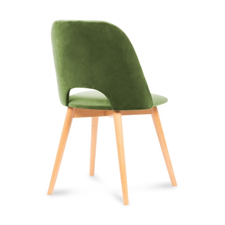 Blagovaonska stolica TINO 86x48 cm svijetlo zelena/svijetli hrast