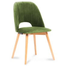 Blagovaonska stolica TINO 86x48 cm svjetlozelena/bukva