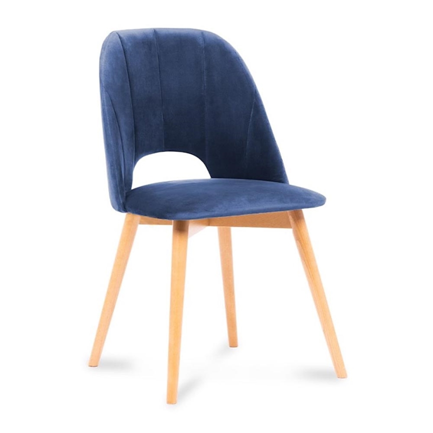 Blagovaonska stolica TINO 86x48 cm tamnoplava/svijetli hrast