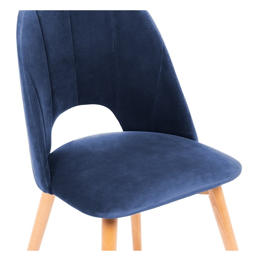 Blagovaonska stolica TINO 86x48 cm tamnoplava/svijetli hrast
