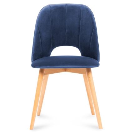 Blagovaonska stolica TINO 86x48 cm tamnoplava/svijetli hrast