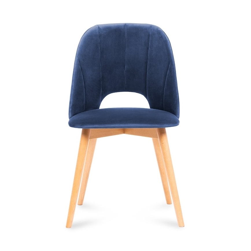 Blagovaonska stolica TINO 86x48 cm tamnoplava/svijetli hrast