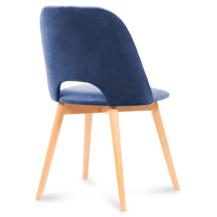Blagovaonska stolica TINO 86x48 cm tamnoplava/svijetli hrast