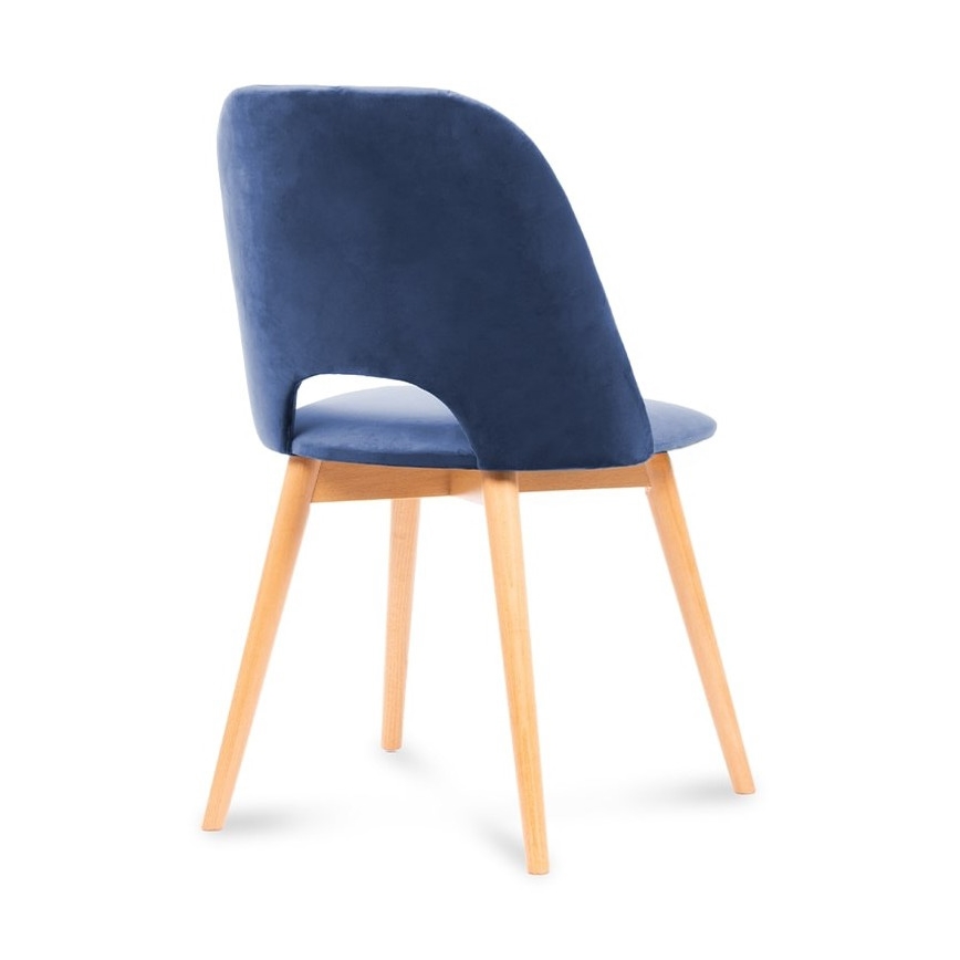 Blagovaonska stolica TINO 86x48 cm tamnoplava/svijetli hrast