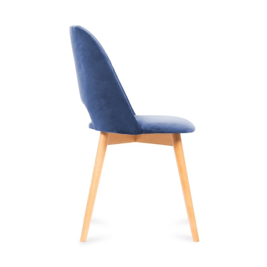 Blagovaonska stolica TINO 86x48 cm tamnoplava/svijetli hrast