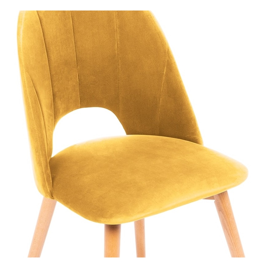 Blagovaonska stolica TINO 86x48 cm žuta/bukva