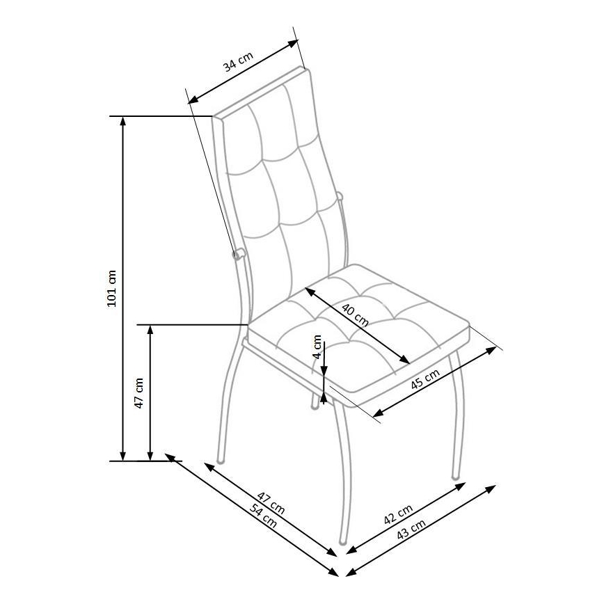 Blagovaonska stolica WARMIS 1 kom crna