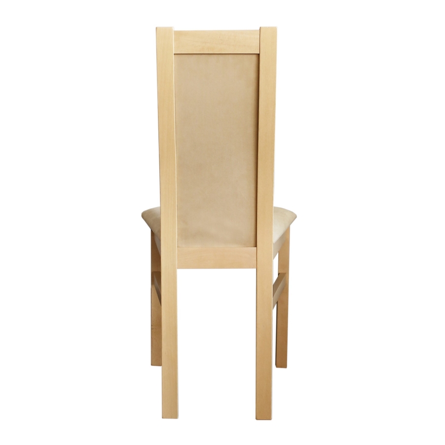 Blagovaonska stolica ZOE buk/krema