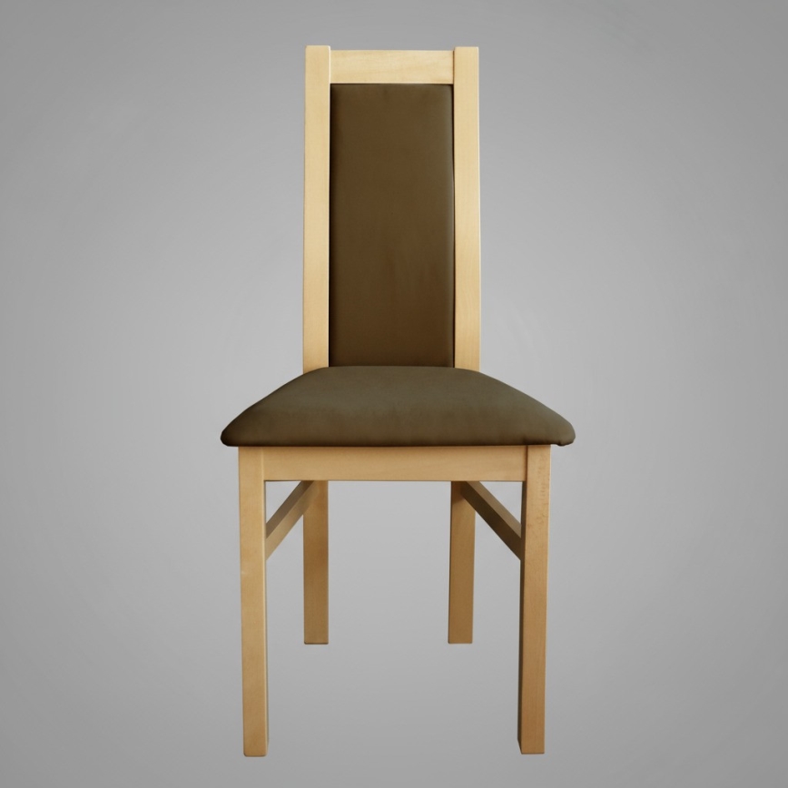 Blagovaonska stolica ZOE hrast/tamno smeđa