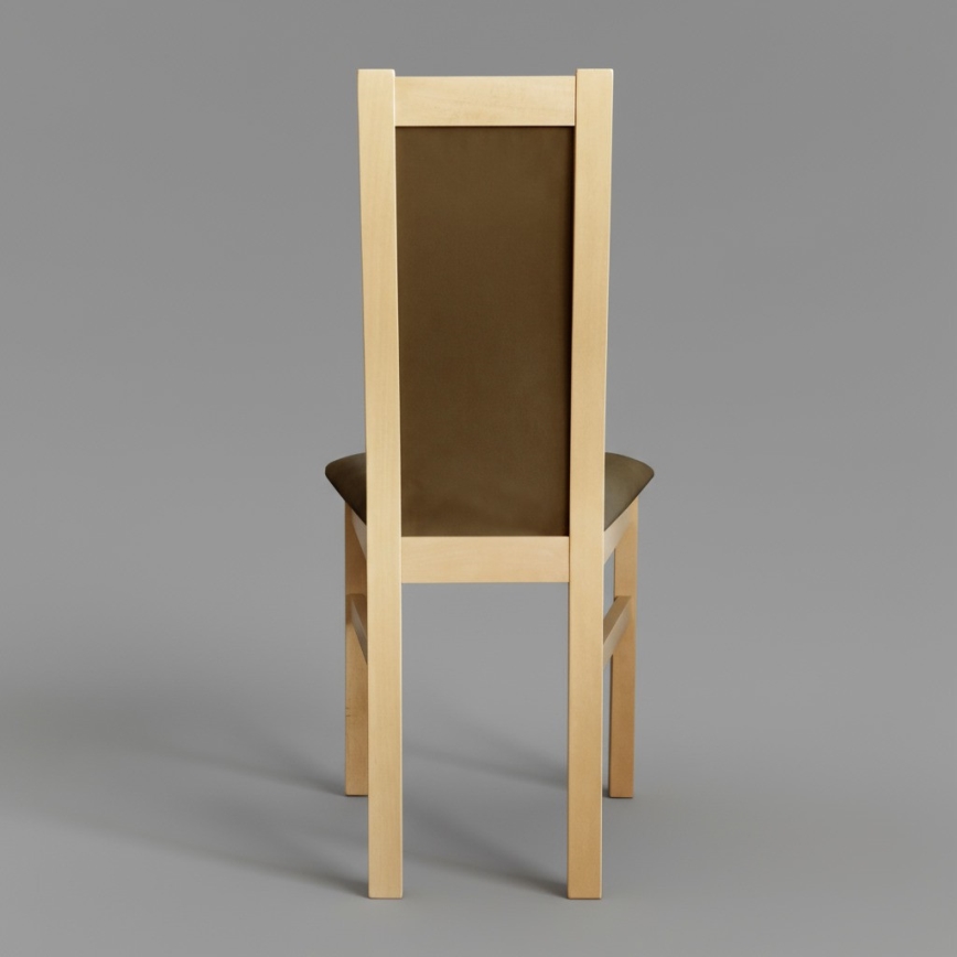 Blagovaonska stolica ZOE hrast/tamno smeđa