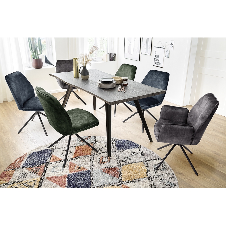 Blagovaonske stolice NEXORO, 2 kom, antracit