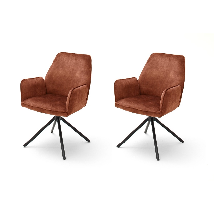 Blagovaonske stolice NEXORO, 2 kom, crvene