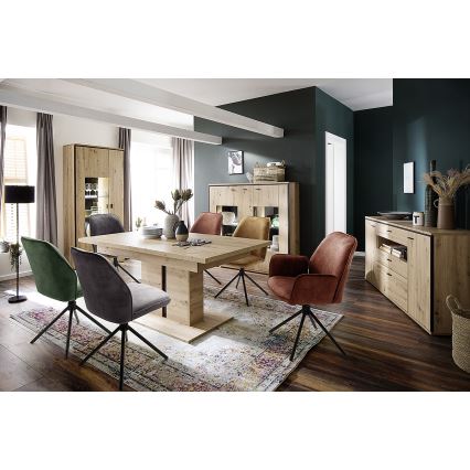 Blagovaonske stolice NEXORO, 2 kom, crvene