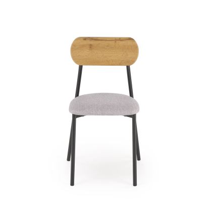 Blagovaonski set NANDO 84x54 cm siva/smeđa/crna