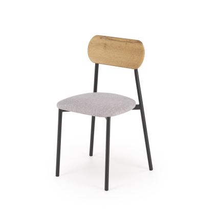 Blagovaonski set NANDO 84x54 cm siva/smeđa/crna