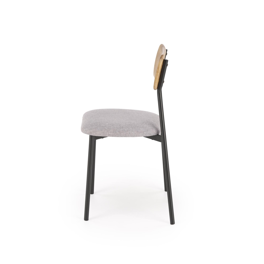 Blagovaonski set NANDO 84x54 cm siva/smeđa/crna