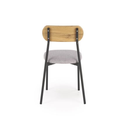 Blagovaonski set NANDO 84x54 cm siva/smeđa/crna