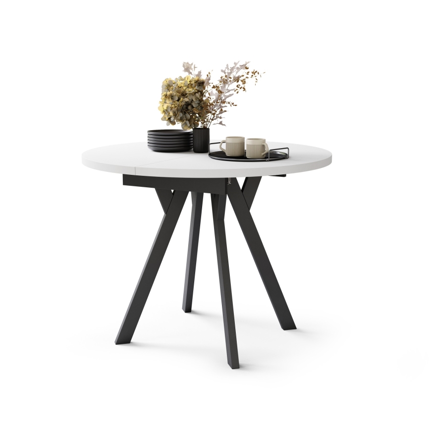 Blagovaonski stol ARTUR bijeli/crni