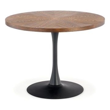 Blagovaonski stol CARMELO 75x100 cm crni/smeđi