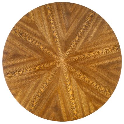 Blagovaonski stol CARMELO 75x100 cm crna/smeđa