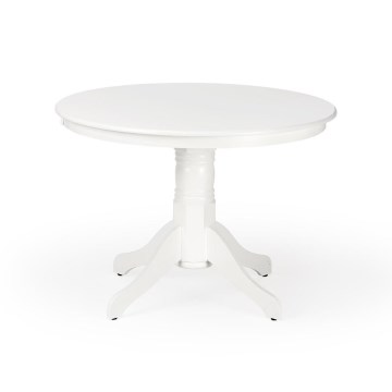 Blagovaonski stol KOTI promjera 106 cm, bijeli