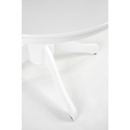 Blagovaonski stol KOTI promjera 106 cm, bijeli