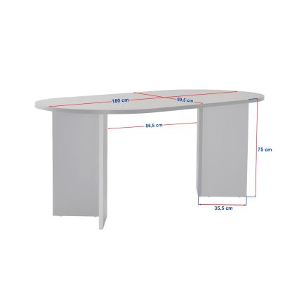 Blagovaonski stol NEL 180x90 cm bež
